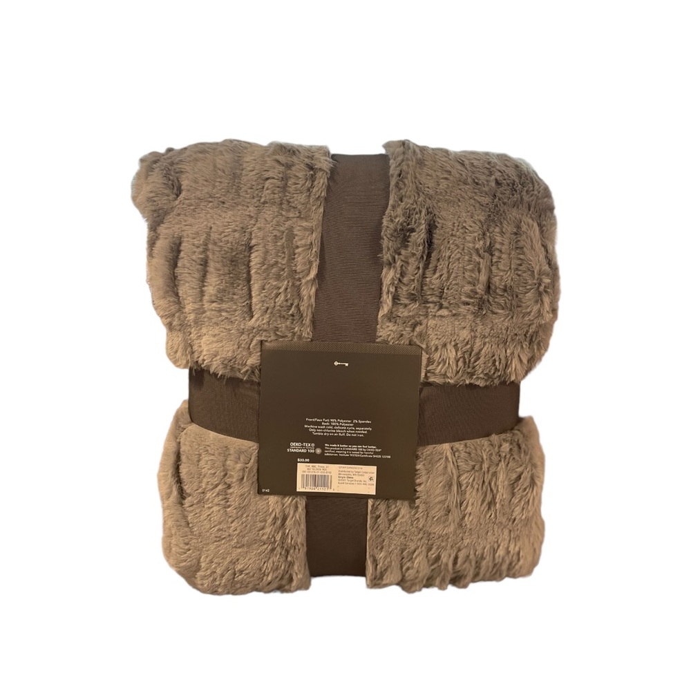 Faux fur throw blanket - Picture 4 of 5